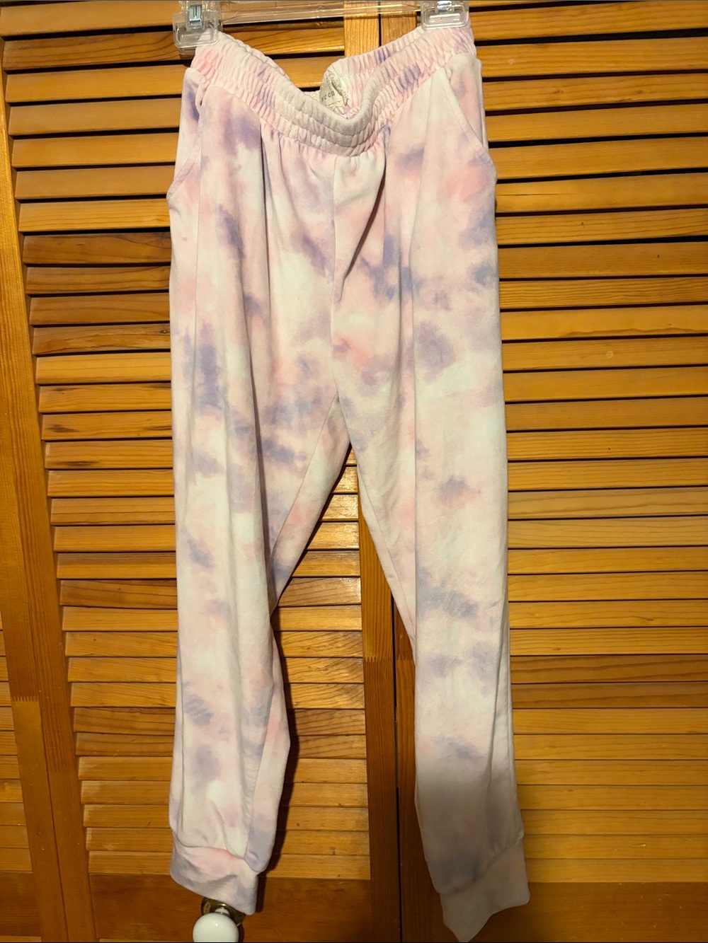 btween Pink & Lavender Tie-Dye Joggers for Kids
